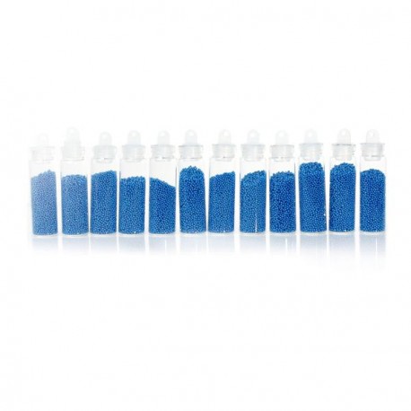 12 Flacons Microbilles bleues