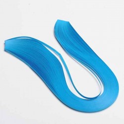 120 Bandes papier pour Quilling - 3 mm - bleu turquoise