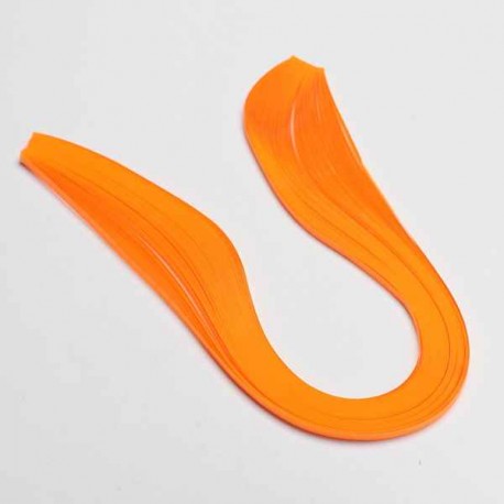 120 Bandes papier pour Quilling - 3 mm - orange