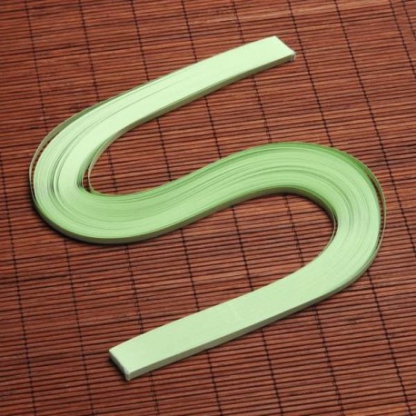 120 Bandes papier pour Quilling - 5 mm - vert pale