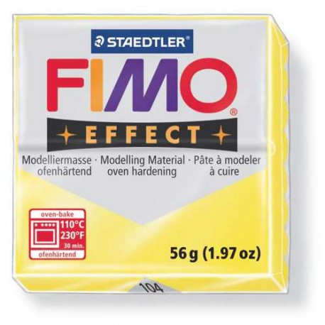 Fimo Effect 104 Jaune Translucide - 56 gr