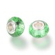 Perle de verre verte aux mille facettes style Pandora - à l'unité