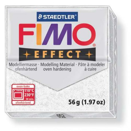 Fimo Effect 052 Blanc Pailleté - 57 gr