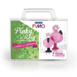 Mallette Kit modelage - Pinky et Rosy les Flamants Roses