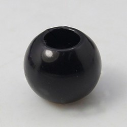 Perle ronde acrylique noire 10mm Mythique - à l'unité