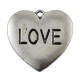 Pendentif breloque en métal Coeur Love