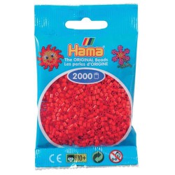 Sachet 2000 Perles Hama Mini - Rouge