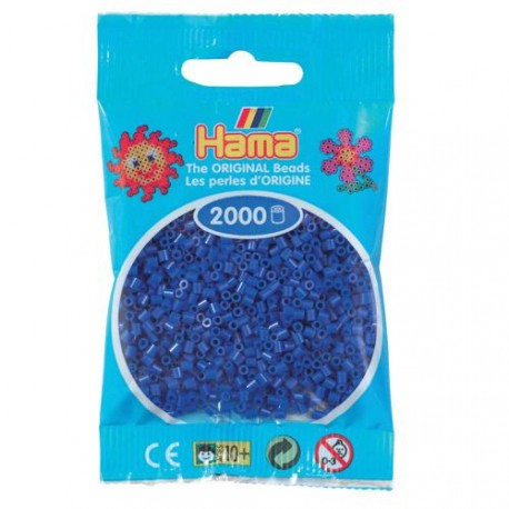 Sachet 2000 Perles Hama Mini - Bleu foncé