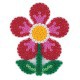 Plaque perles à repasser Hama Midi - Fleur Grand modèle