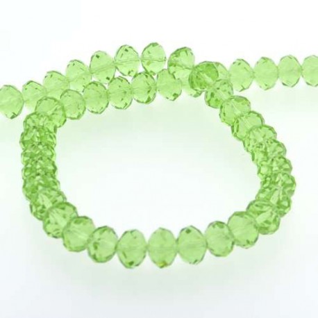 Perle de verre Cristal ronde 12mm, vert clair