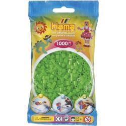 Sachet 1000 Perles Hama Midi - Vert fluo