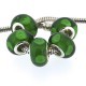 Perle de verre verte intense style Pandora - à l'unité