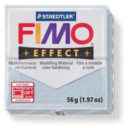 Fimo Effect 812 Argent Pailleté - 57 gr