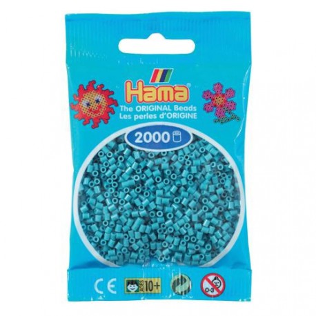 Sachet 2000 Perles Hama Mini - Bleu turquoise