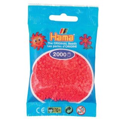 Sachet 2000 Perles Hama Mini - Rouge cerise