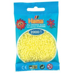 Sachet 2000 Perles Hama Mini - Jaune pastel