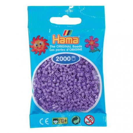 Sachet 2000 Perles Hama Mini - Violet pastel