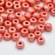 Sachet 50 gr perles de rocaille opaques nacrées orange - 4 mm