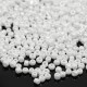Sachet 50 gr perles de rocaille opaques nacrées blanc - 4 mm