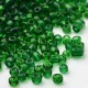 Sachet 50 gr perles de rocaille transparentes vert foncé - 4 mm