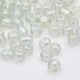 Sachet 50 gr perles de rocaille transparentes nacrées blanc - 4 mm