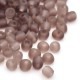 Sachet 50 gr perles de rocaille transparentes givrées - 4 mm