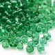 Sachet 50 gr perles de rocaille vert transparentes - 2 mm