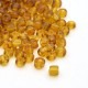 Sachet 50 gr perles de rocaille brun transparentes - 2 mm