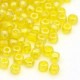 Sachet 50 gr perles de rocaille jaune transparentes nacrées - 2 mm