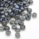 Sachet 50 gr perles de rocaille gris transparentes nacrées - 2 mm