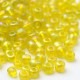 Sachet 50 gr perles de rocaille jaune transparentes irisées - 2 mm
