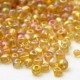 Sachet 50 gr perles de rocaille marrontransparentes irisées - 2 mm