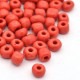 Sachet 50 gr perles de rocaille rouge opaques - 3 mm