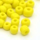 Sachet 50 gr perles de rocaille jaune opaques - 3 mm