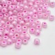 Sachet 50 gr perles de rocaille rose ceylon - 3 mm