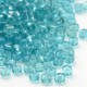 Sachet 50 gr perles de rocaille turquoise pale transparentes - 3 mm
