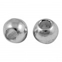 Perle de métal ronde - 10 mm
