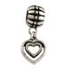 Métal pendentif Coeur style Pandora - à l'unité