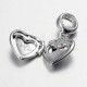 Métal charm pendentif Médaillon Coeur style Pandora - à l'unité dos