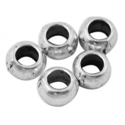 Perle de métal ronde - 5 mm