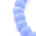Perle de verre Cristal ronde opaque 10mm, bleue pale